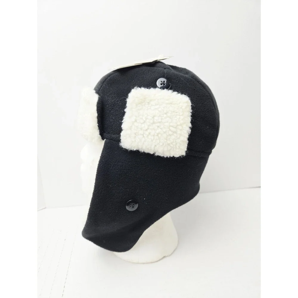 Broner Kids black hat trapper NWT Micro Fleece 6-10 years